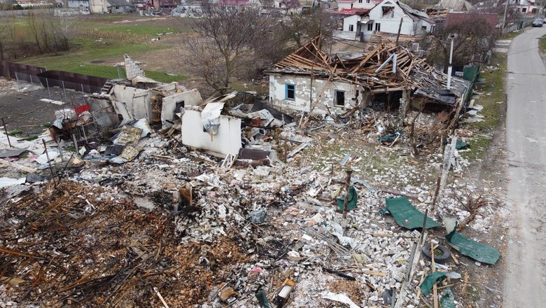 Масштаби руйнувань у Богданівці та Великій Димерці на Київщині 04