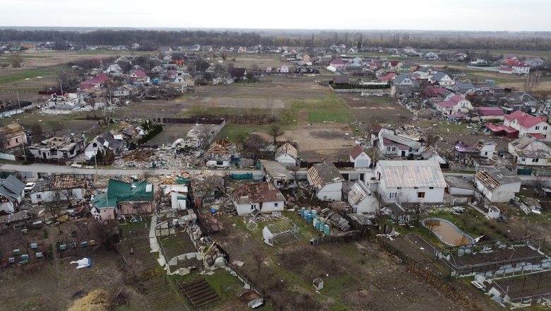 Масштаби руйнувань у Богданівці та Великій Димерці на Київщині 06