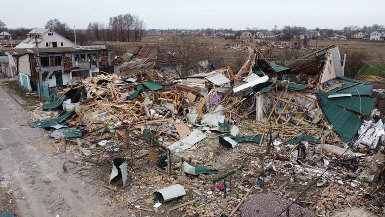 Масштаби руйнувань у Богданівці та Великій Димерці на Київщині 07
