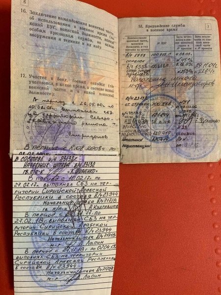 Военный билет российского солдата dqxikeidqxitkant