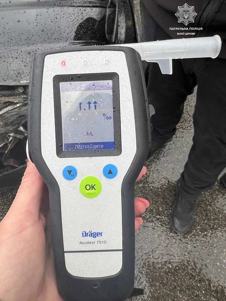 У водителя обнаружили более 5 промилле алкоголя в крови. dqxikeidqxiqqeant