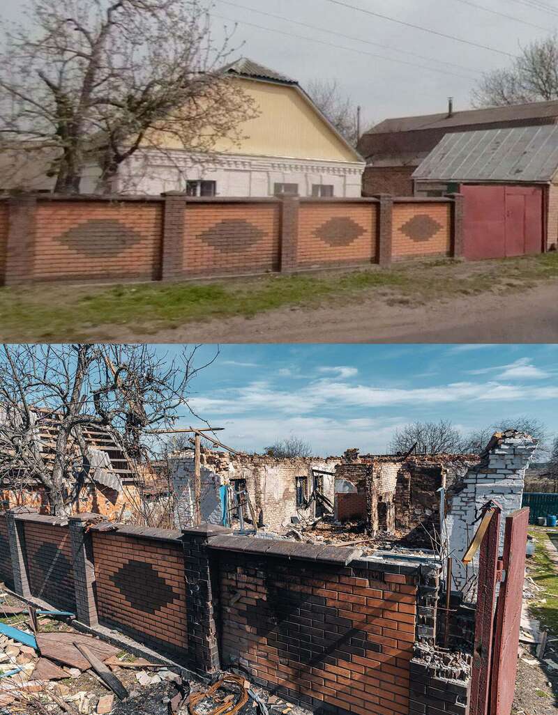 Там, где были аккуратные дома – ныне руины