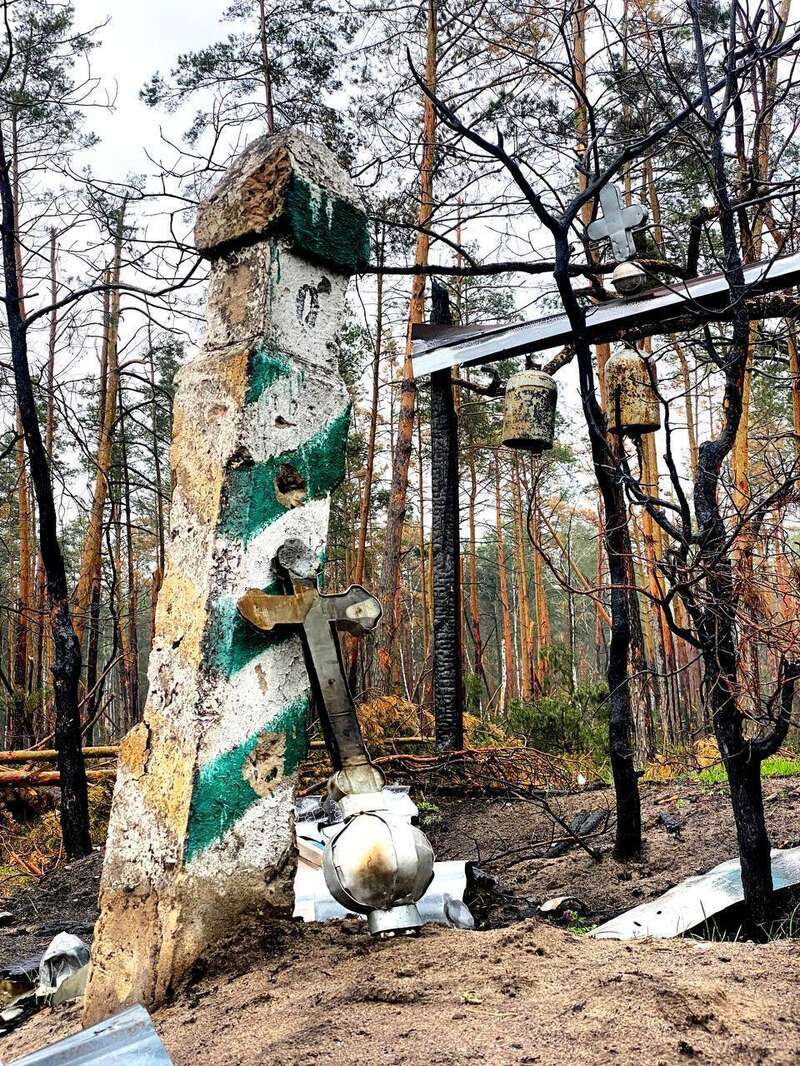 Во время одной из атак оккупанты разрушили местную церковь.