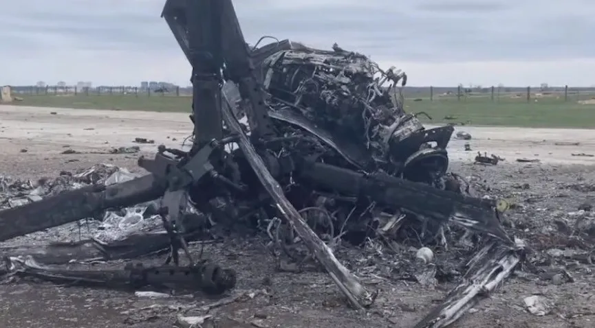 Точными ударами ВСУ уничтожают вражеские вертолеты dqxikeidqxiqqeant