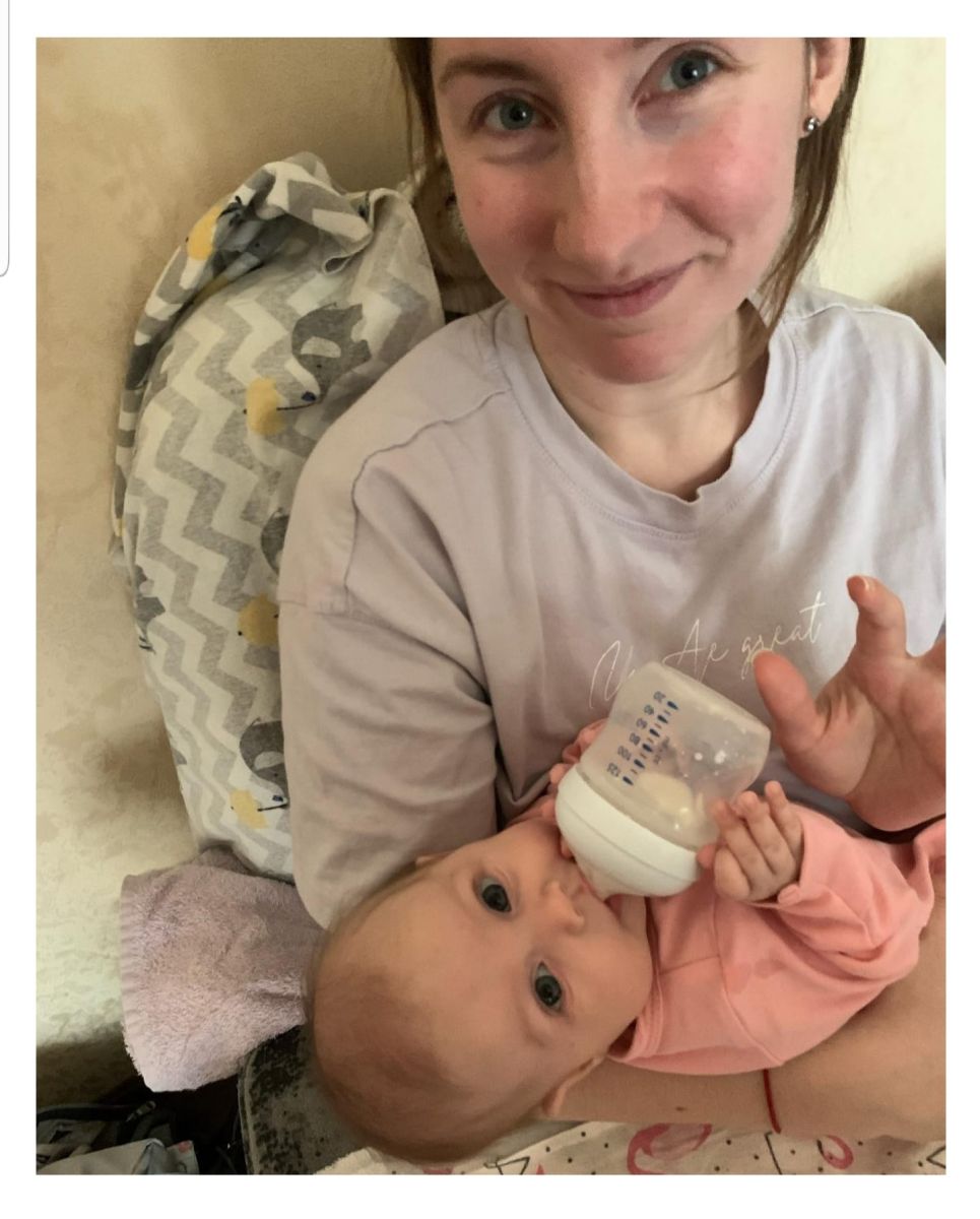 Валерия Глодан с дочкой