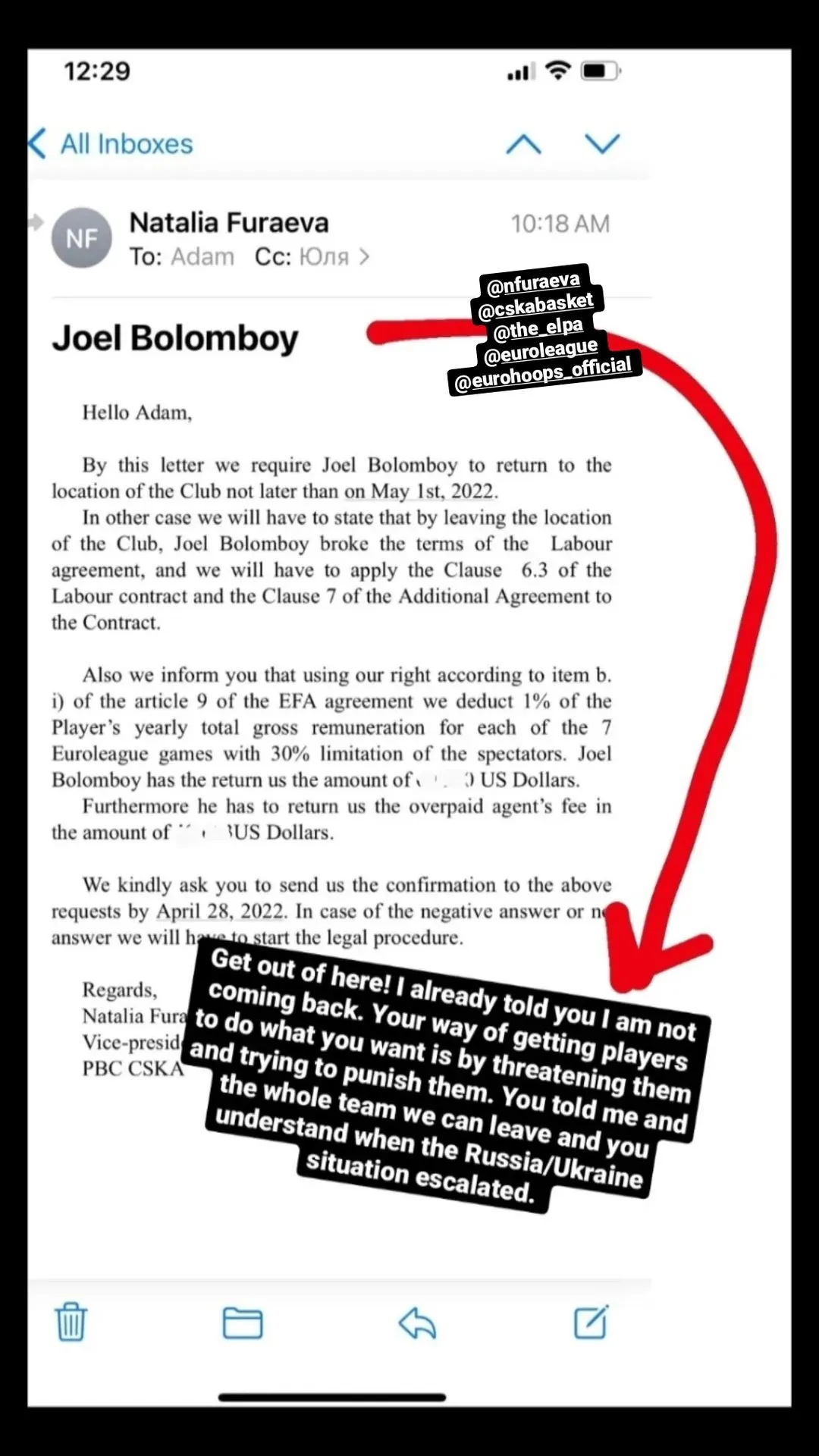 Боломбой ответил на угрозы ЦСКА. dqxikeidqxitkant