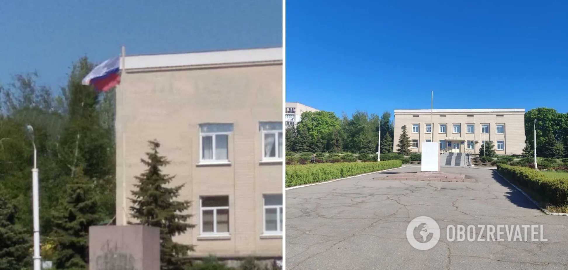 Перед Бериславской райгосадминистрацией сняли флаг РФ. dqxikeidqxitkant