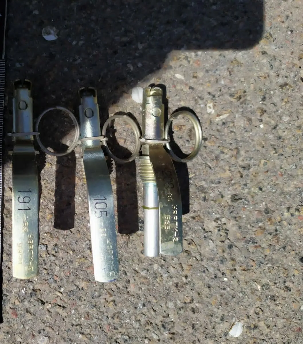 Среди находок взрыватели.