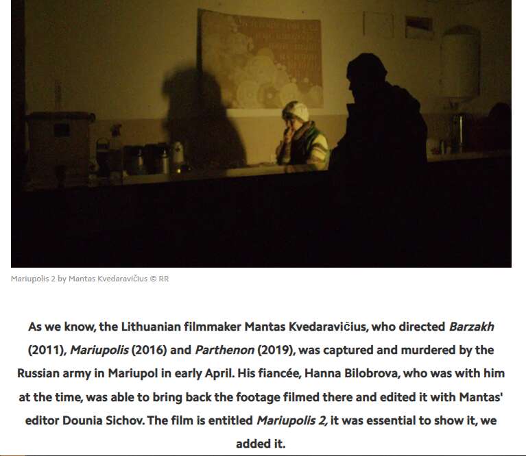 Каннский кинофестиваль добавил в программу "Мариуполис 2" dqxikeidqxitkant