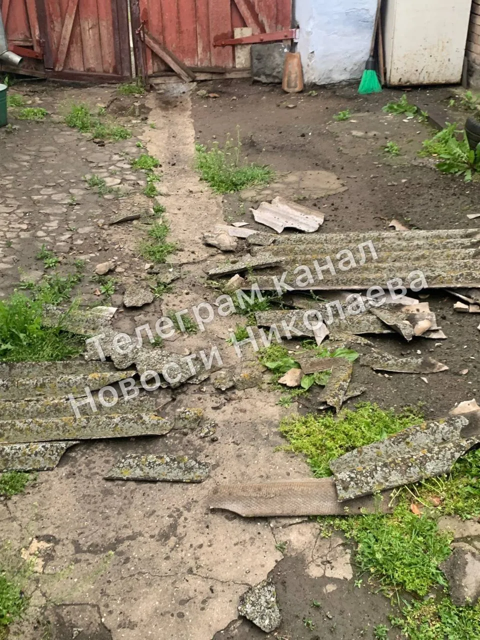 Последствия вражеского прилета в Николаеве