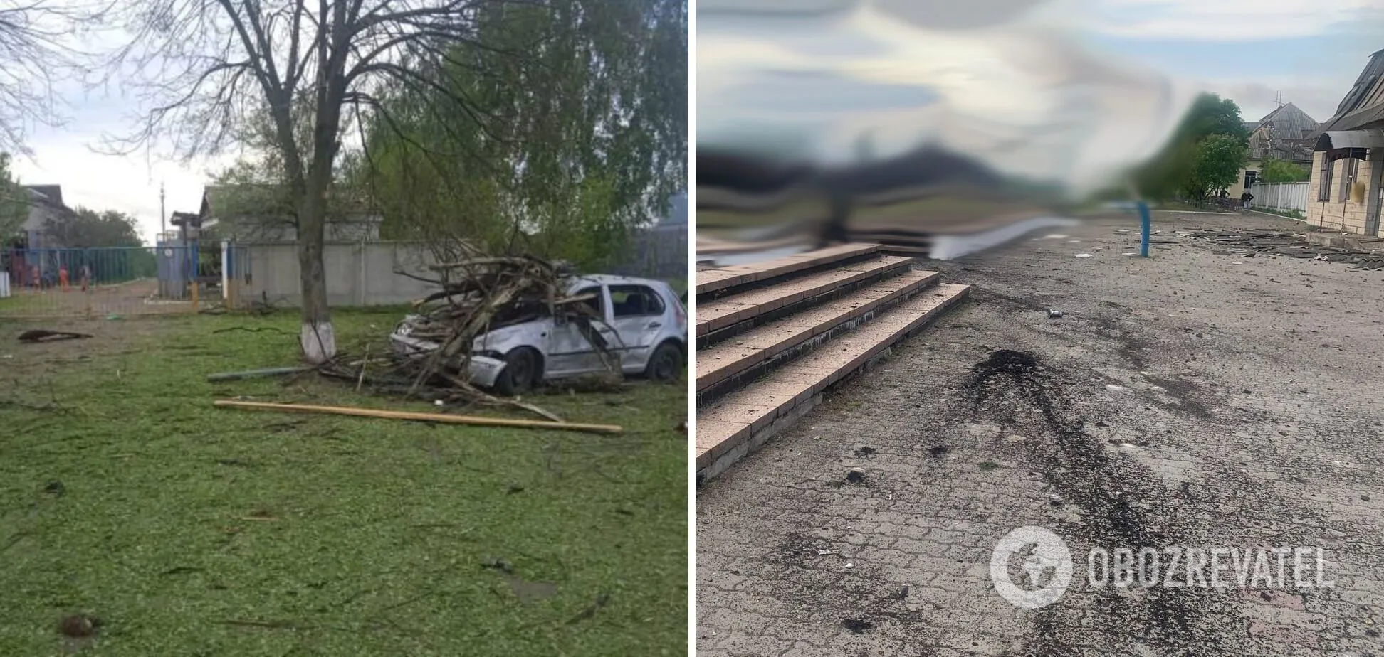 В результате вражеской атаки зафиксировано разрушение частного сектора и инфраструктуры