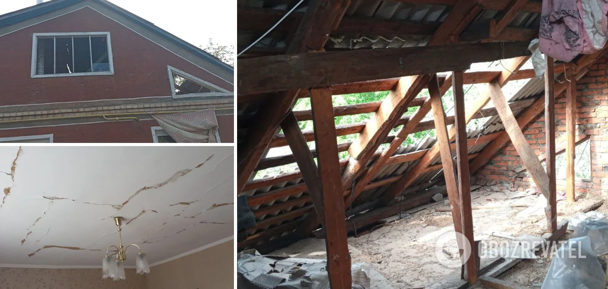 Повреждения получили частные дома