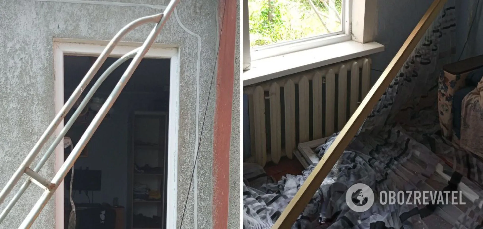 В домах выбило вина и снесло шифер на крышах