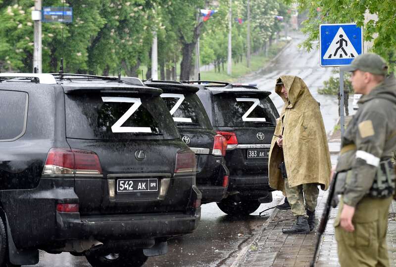 Мариуполь 18 мая 2022, за добычей приехал лидер сепаратистов