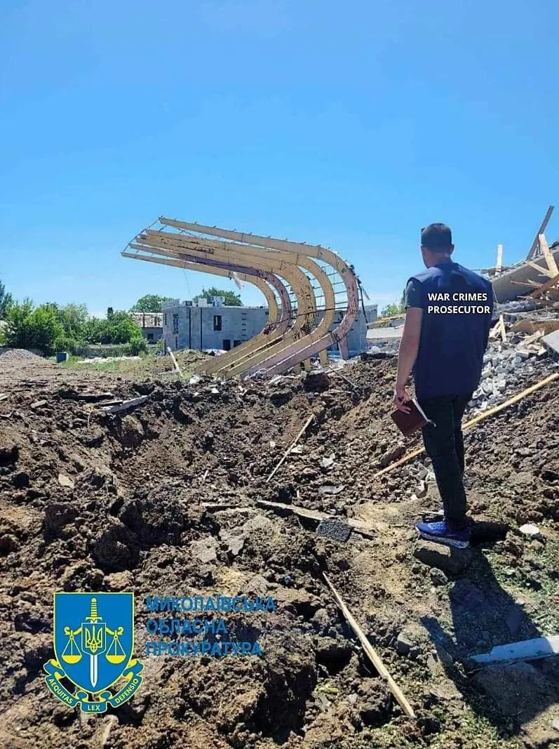 Последствия ракетного удара по Баштанке