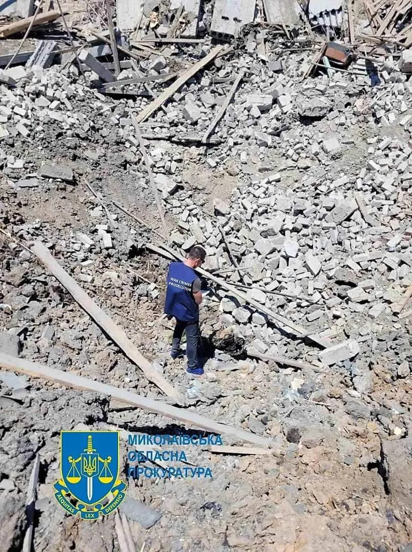 Последствия ракетного удара по Баштанке