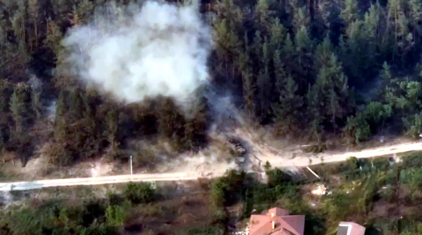 Сначала техника дымится