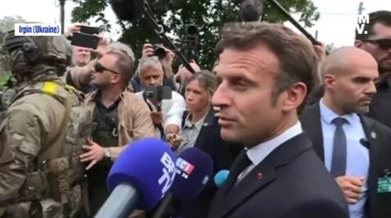 Макрон в Ирпене dqxikeidqxitkant