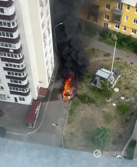 В Киеве взорвалось авто. dqxikeidqxitkant