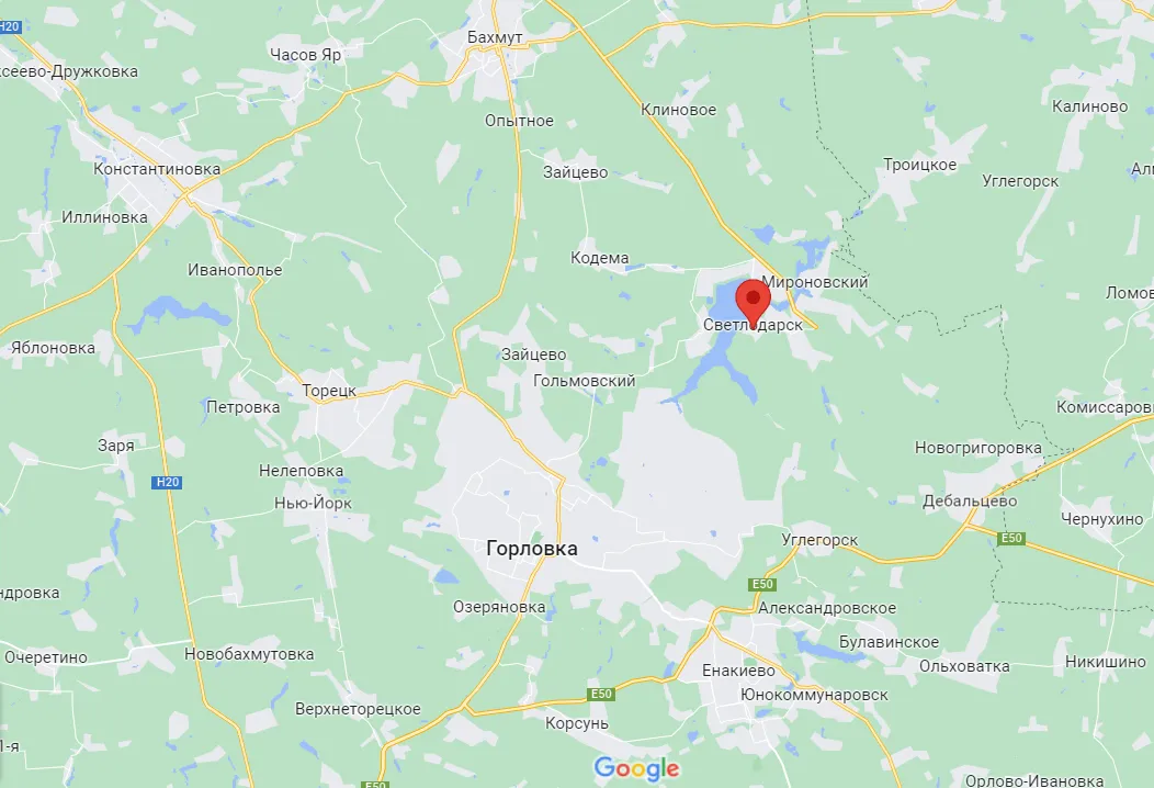 Самолет оккупантов сбили под Светлодарском.