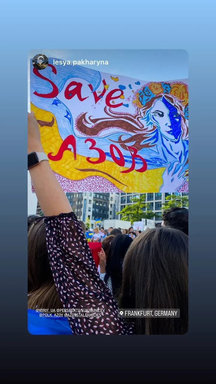 Митинг во Франкфурте-на-Майне (Германия)