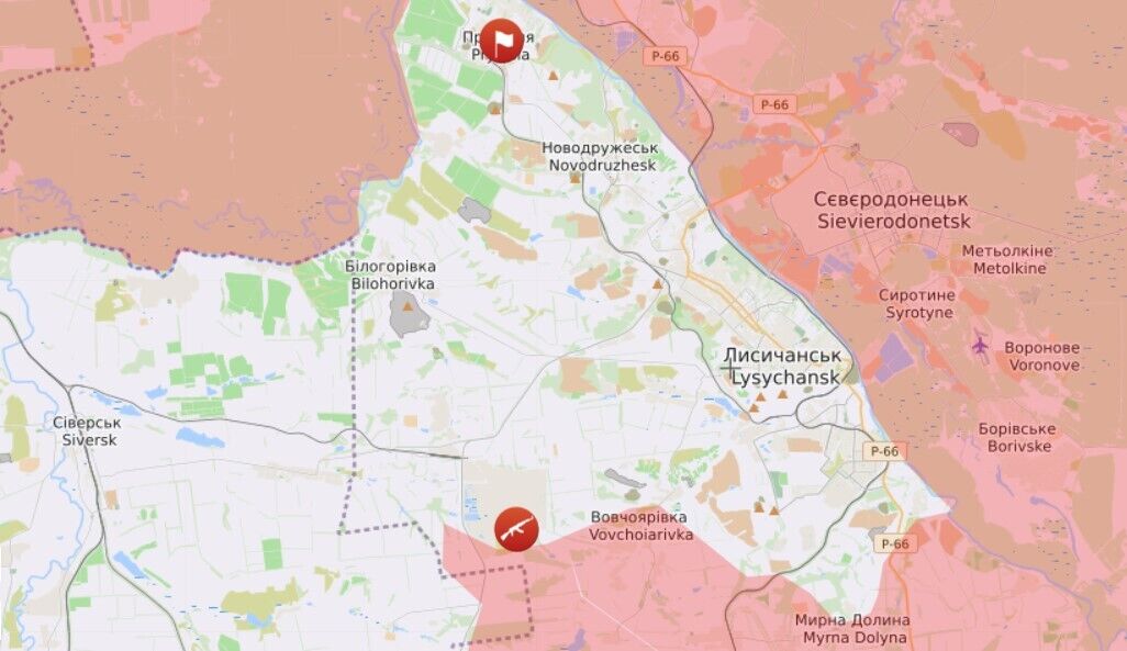 Карта войны в Украине