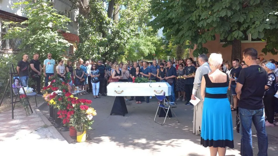 Прощание с Оксаной Пырхало