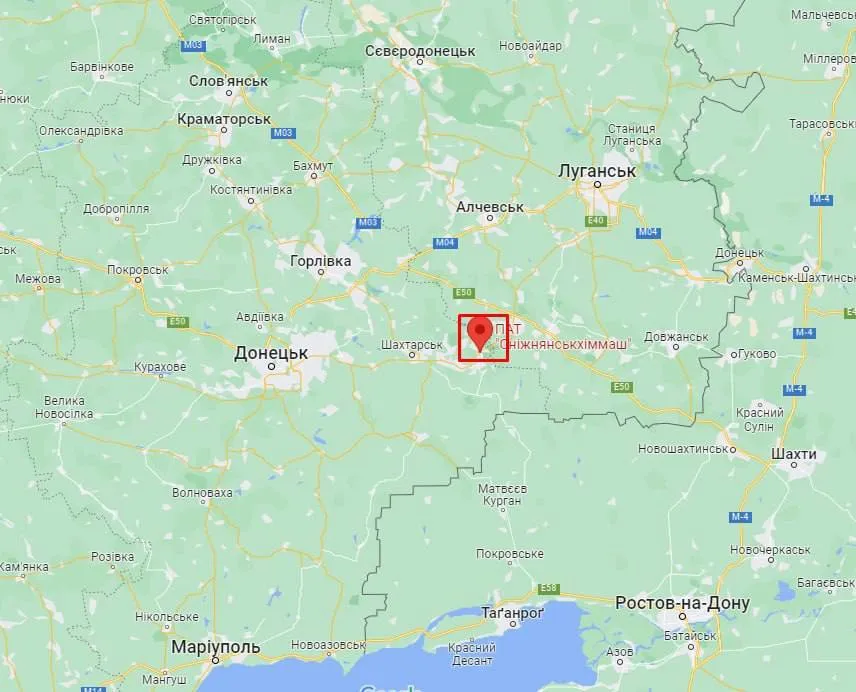 Снежное находится в оккупации с 2014 года