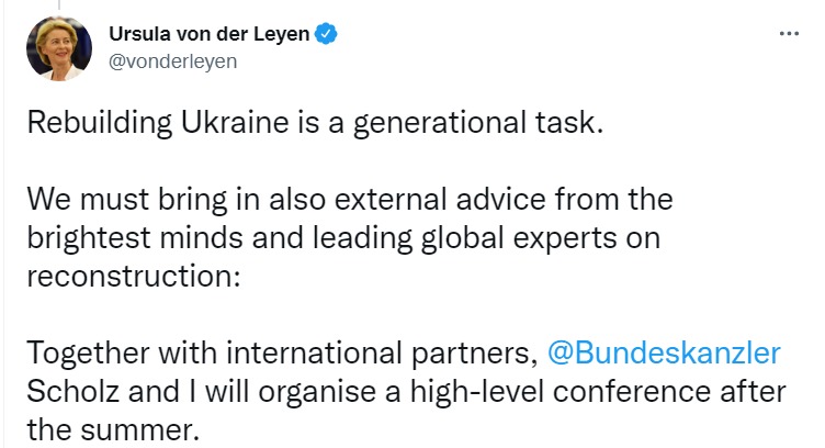 Скриншот из Твиттера Урсулы фон дер Ляйен dqxikeidqxiqqeant