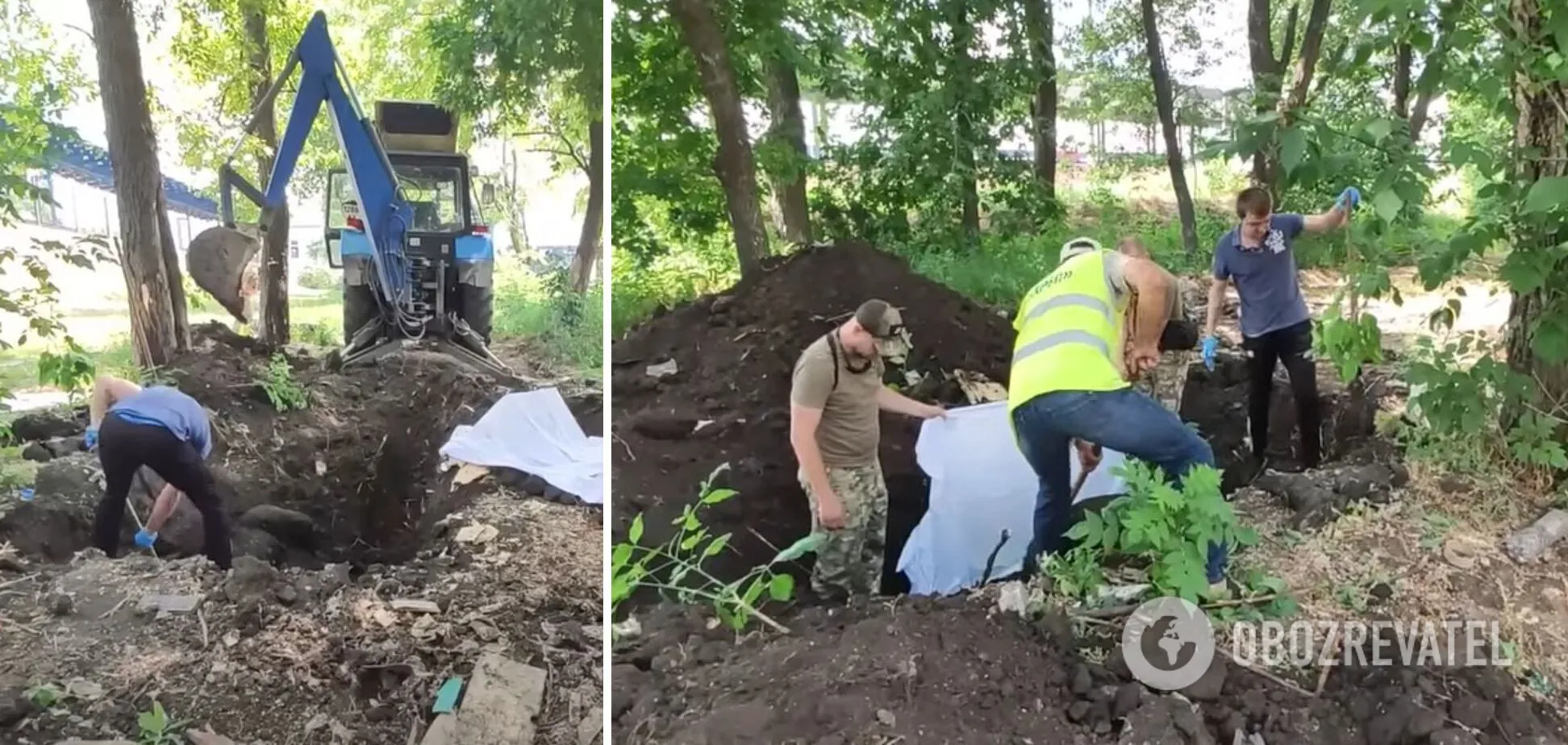 Возле метро "Индустриальная" в Харькове откопали тела двух оккупантов dqxikeidqxiqqeant