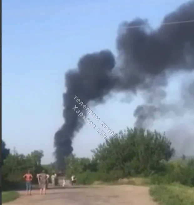 Пожар в Великом Бурлуке.