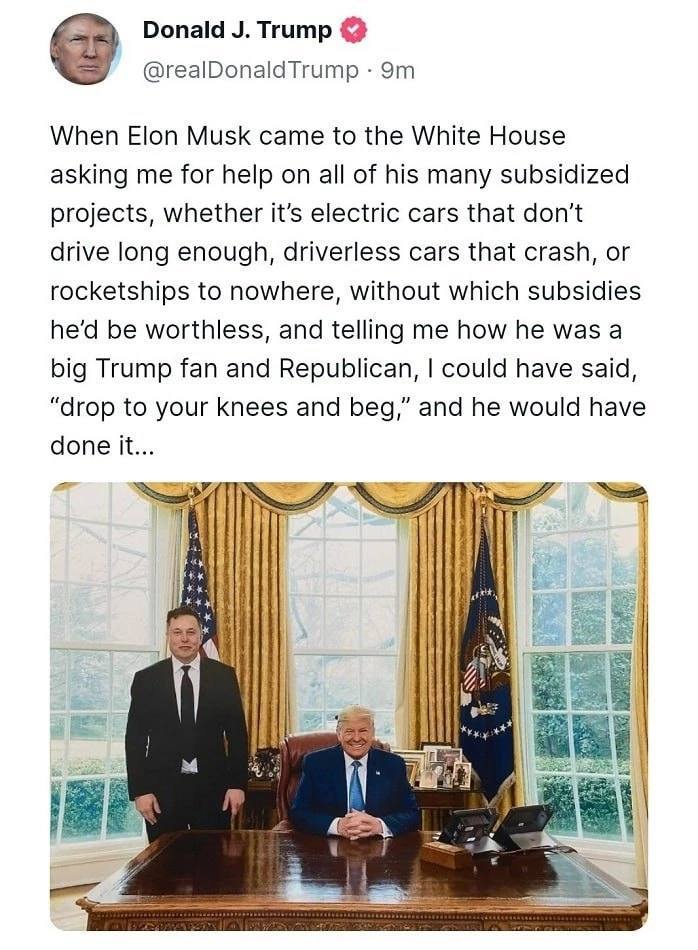 Скриншот поста Трампа dqxikeidqxiqqeant