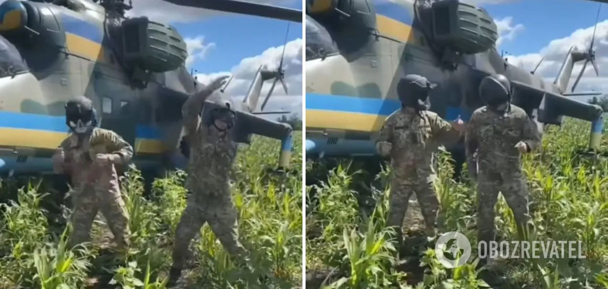 Украинские защитники устроили зажигательные танцы в поле. dqxikeidqxiqqeant