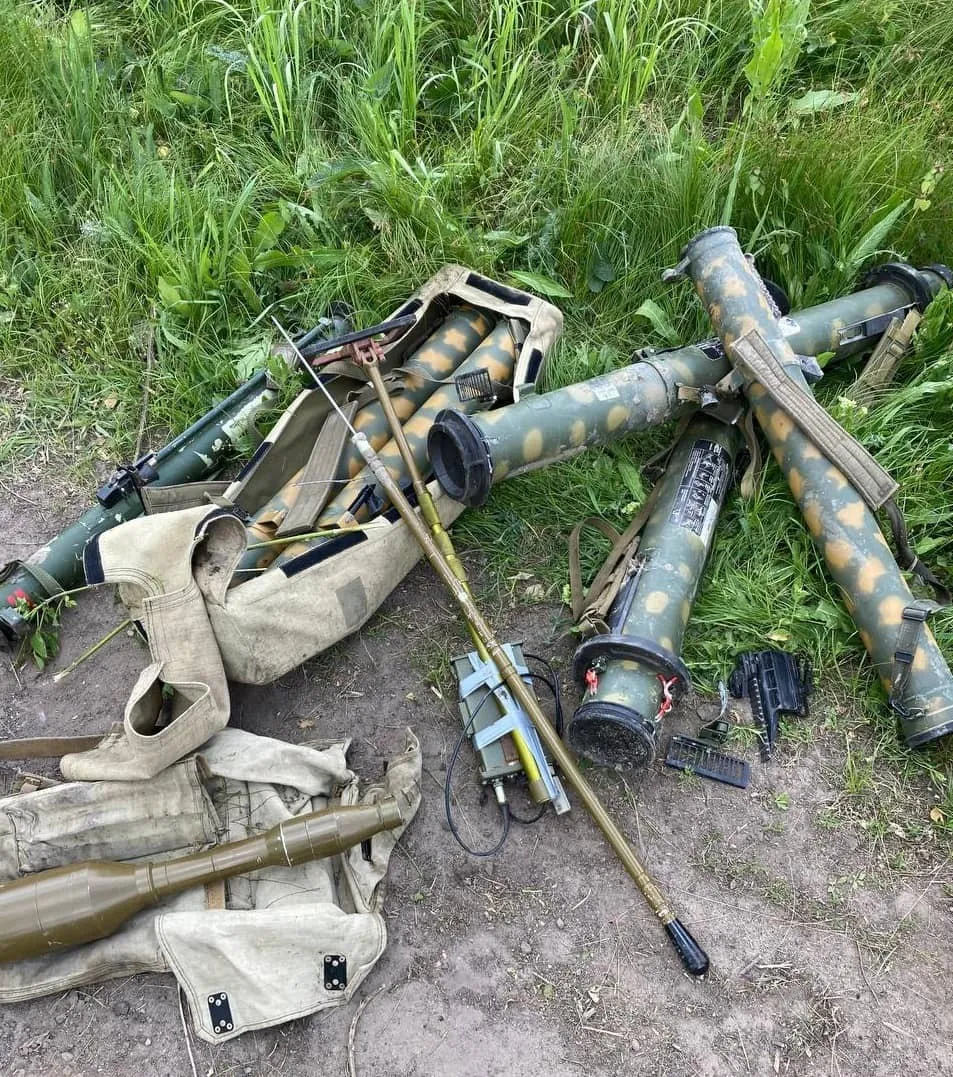 Трофеи, захваченные защитниками.