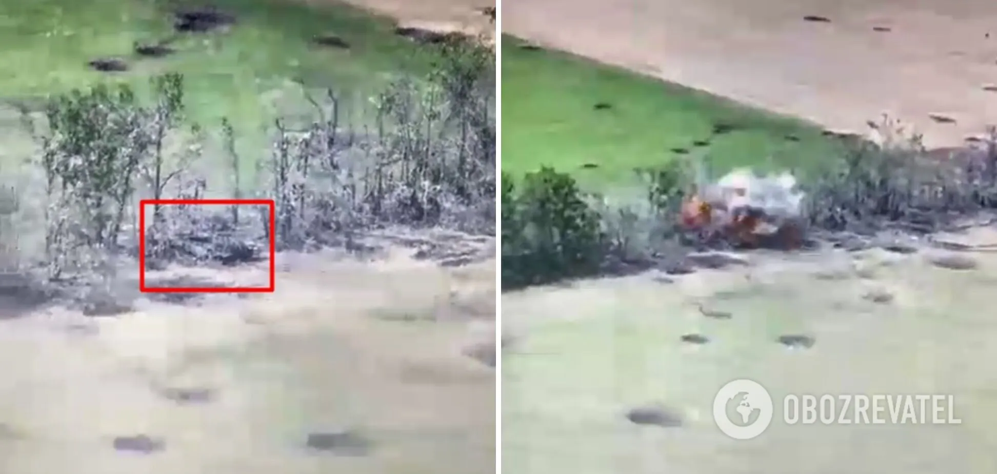 Окупанти на бронетехніці сховалися між дерев dqxikeidqxiqqeant