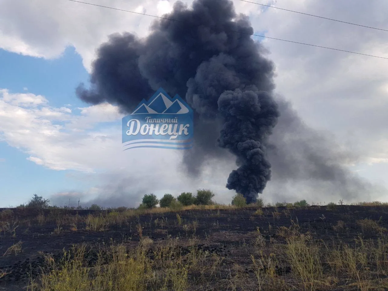 У Донецьку потужна пожежа