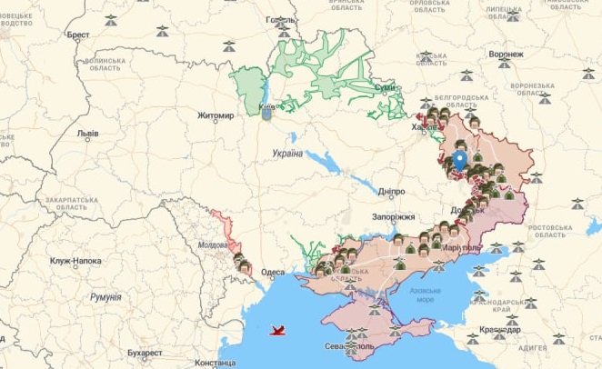 Карта боевых действий в Украине: обнародованы новые данные dqxikeidqxiqqeant