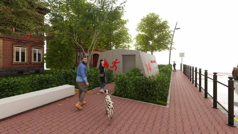 так будут выглядеть бетонные остановки