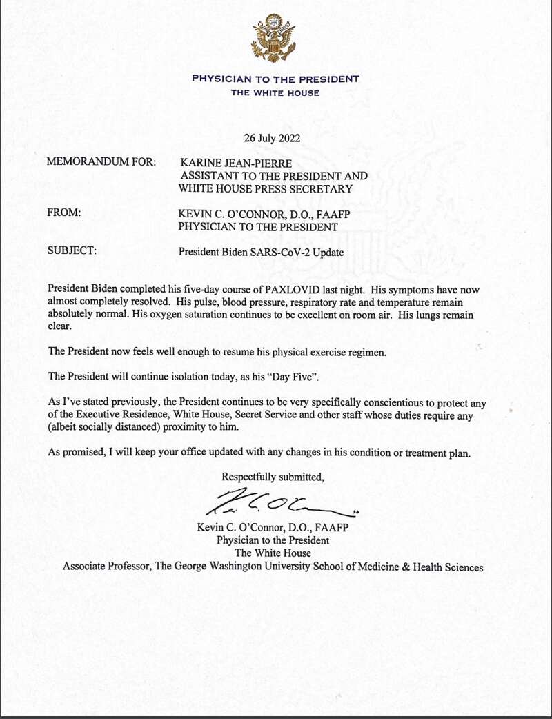 Письмо лечащего врача Байдена dqxikeidqxitkant