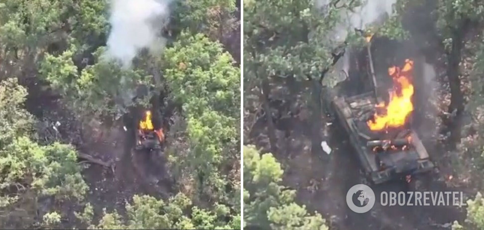 Воїни ЗСУ спалили ще один російський танк