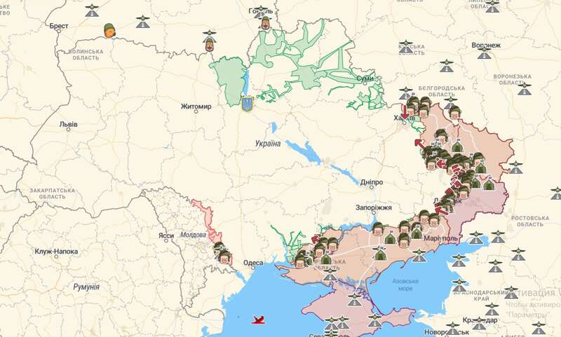 Карта війни в Україні: нові дані про ситуацію на фронті dqxikeidqxiqqeant