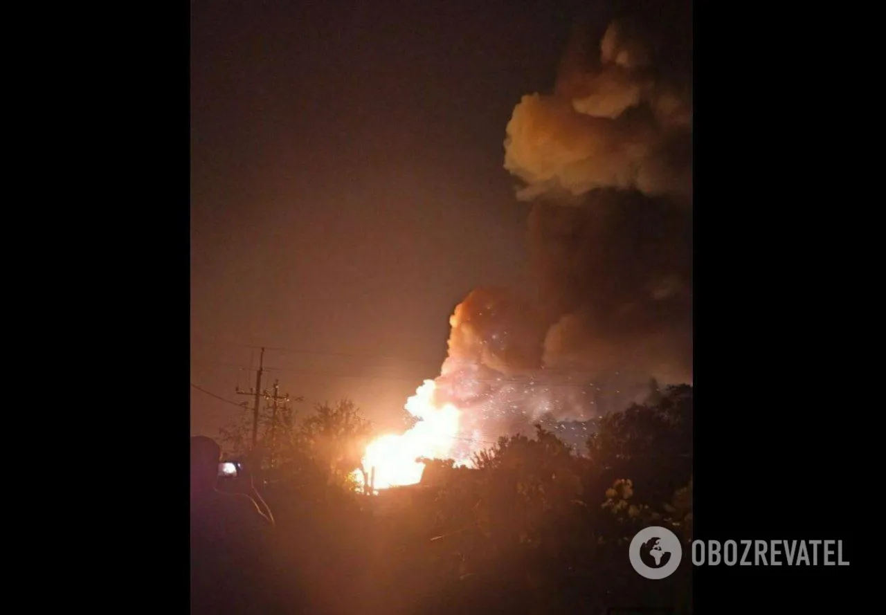 Взрыв во временно оккупированном поселке Веселое на Херсонщине