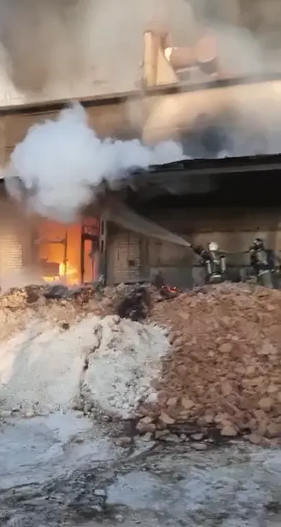 На місці видно сильну пожежу