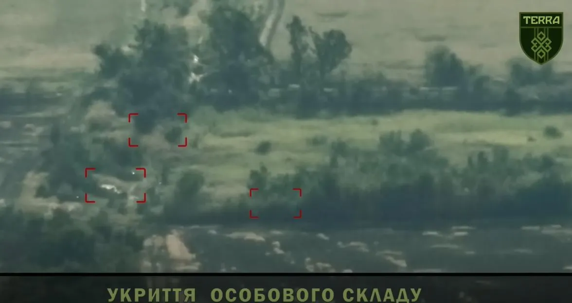 Загарбники намагалися сховатись у кущах