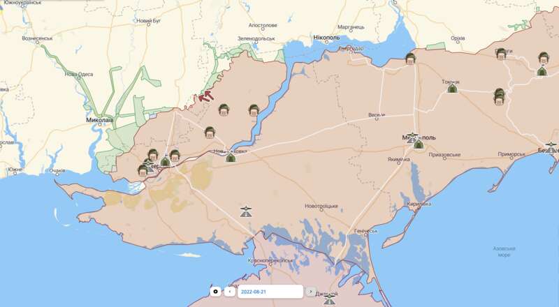Карта війни в Україні на 21 серпня: яка ситуація на фронтах