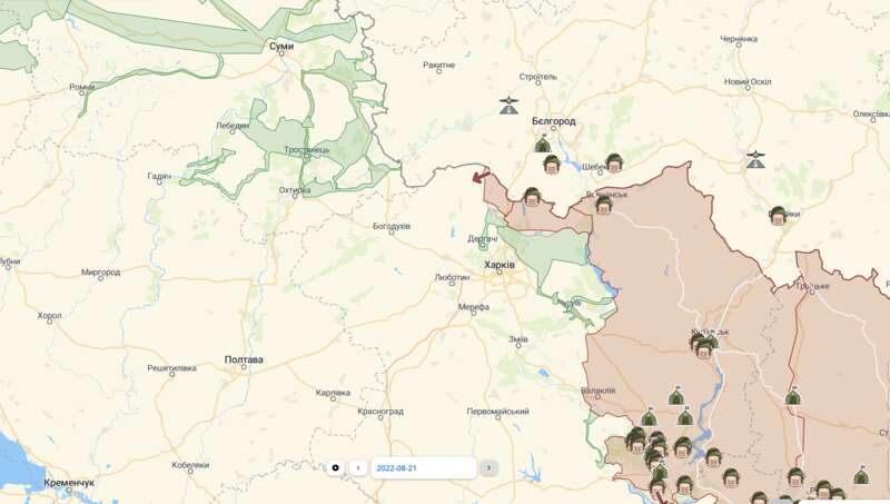 Карта війни в Україні на 21 серпня: яка ситуація на фронтах