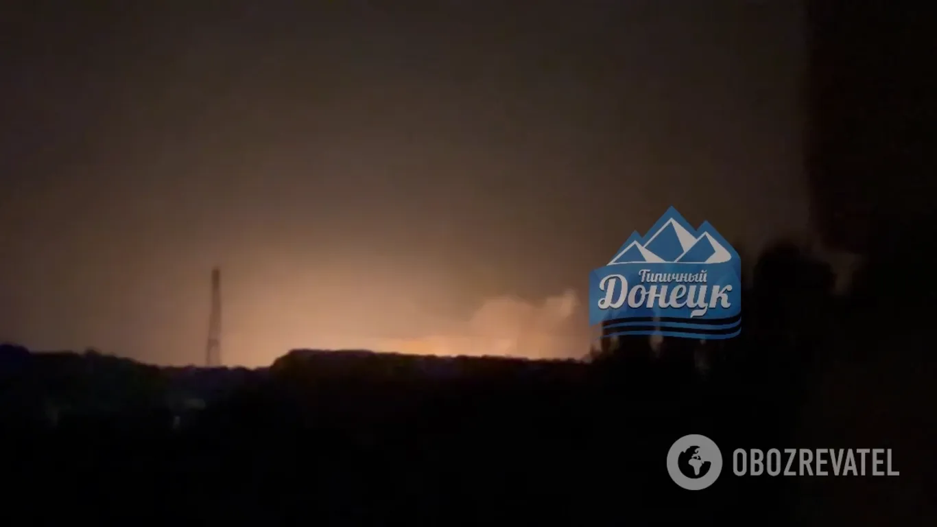 На Донеччині горить склад російських окупантів