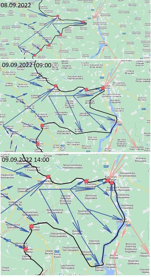 Блицкриг ВСУ на Харьковщине: в Сети показали карты прорыва украинской армии dqxikeidqxiqqeant