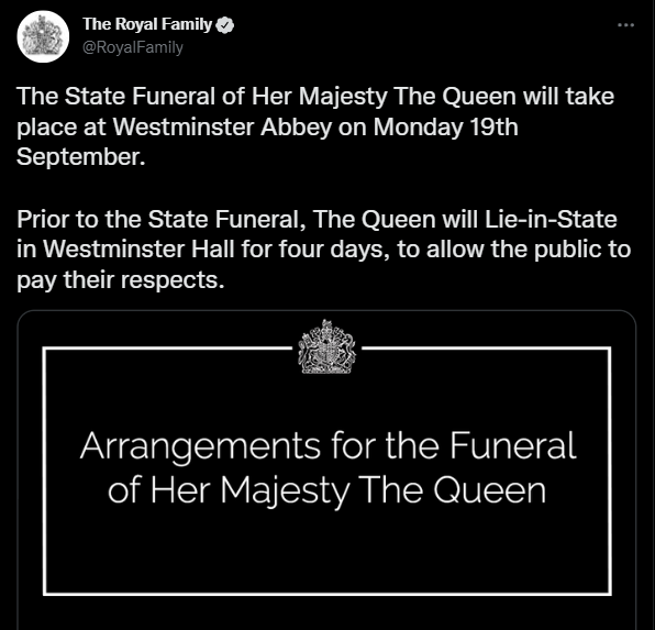 У Букінгенському палаці назвали дату похорону Єлизавети II dqxikeidqxitkant