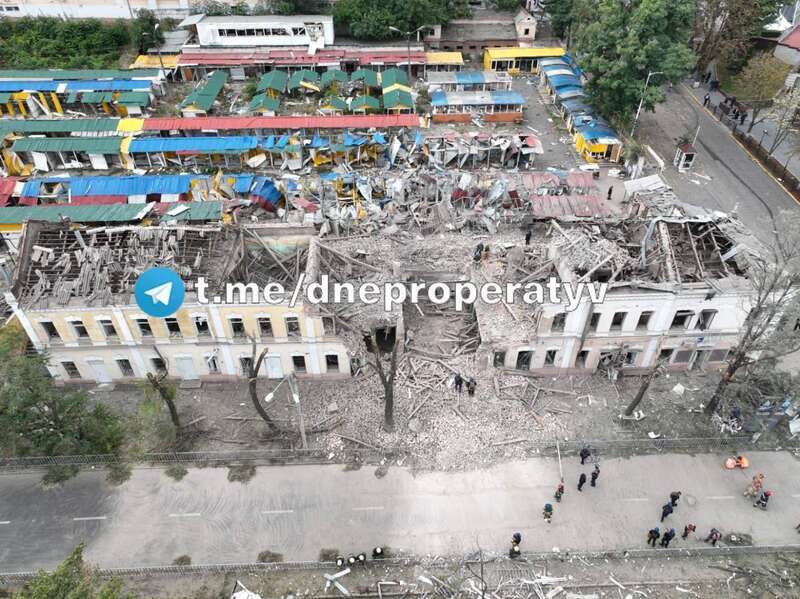 З’явилися фото наслідків нічних ’’прильотів’’ по Дніпру з висоти пташиного польоту